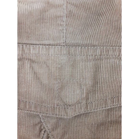 BCBG MaxAzria Womens Brown Slim Leg Corduroy Pants Snap Pocket Lightweight 4 - Picture 10 of 10